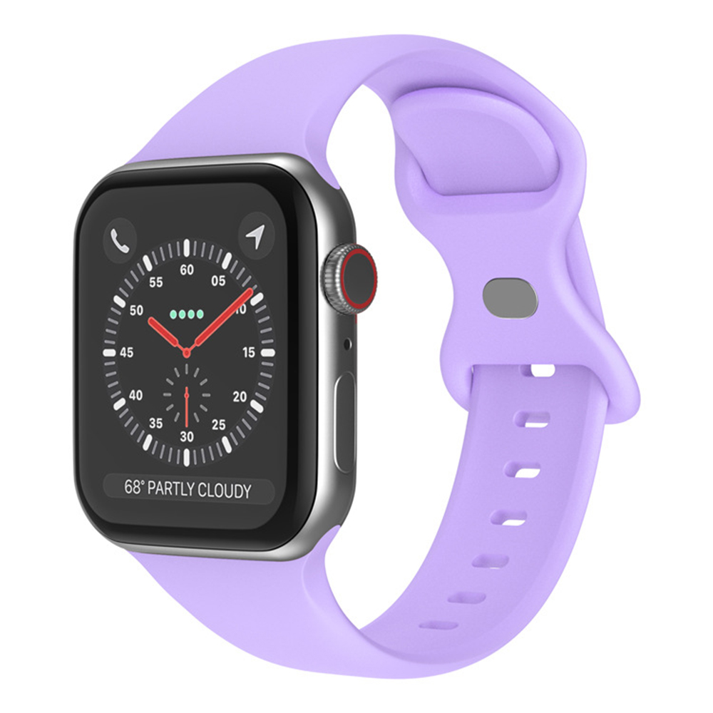 Каишка за Apple Watch 1/2/3/3/4/4/5/5/6/6/7/8/7/8/9/9/10/11/SE/SE 2/SE 3/Ultra/Ultra 2/Ultra 3 (42/44/45/46/49 мм) - Каишка за часовник Techsuit (W031) - Лилав