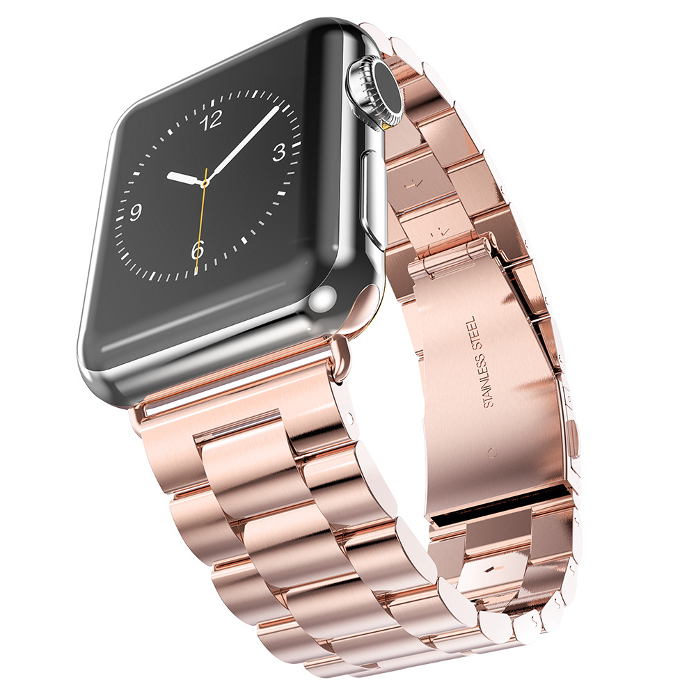 Каишка за Apple Watch 1/2/3/3/4/4/5/5/5/6/6/7/8/7/8/9/9/10/10/11/SE/SE 2/SE 3 (38/40/41/42mm) - Techsuit Watchband (W036) - Розов