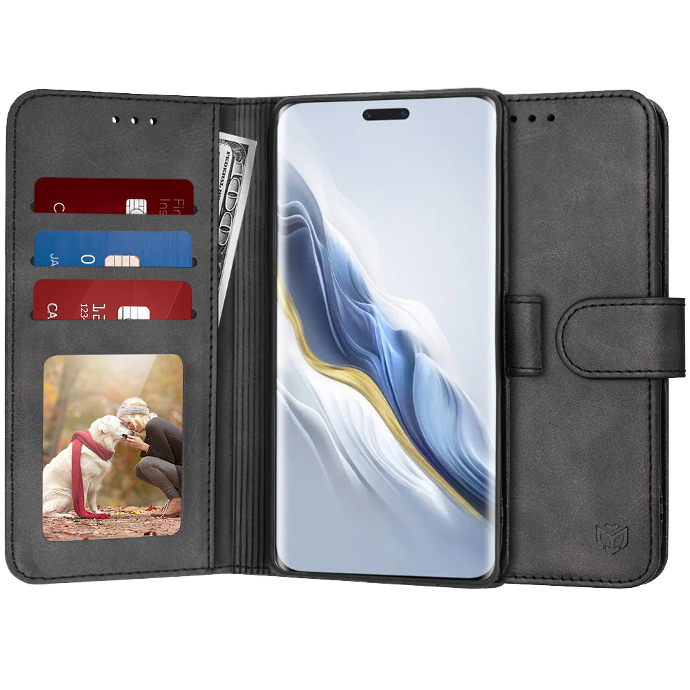 Калъф за Honor Magic6 Pro - Techsuit Diary Book - Черен