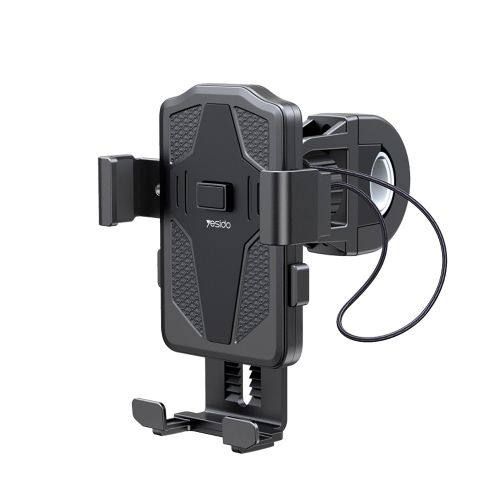 Стойка за телефон за велосипед - Yesido Automatic Grip (C94) - черна
