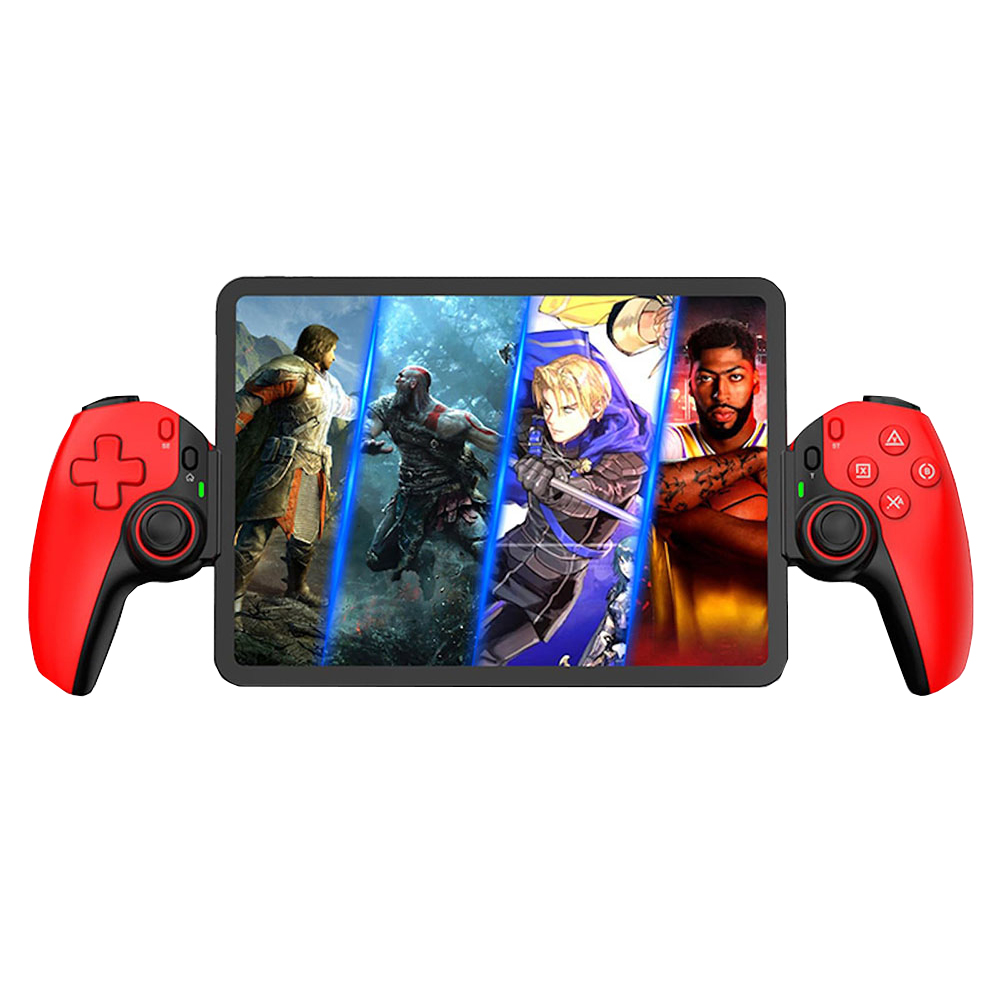 Безжичен Bluetooth геймпад за телефон, таблет, Switch/PS4, 400mAh - Techsuit (BSP-D9) - Червен