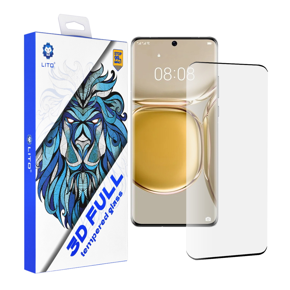 Капак за Huawei P50 Pro - Lito 3D Full Cover - Черен