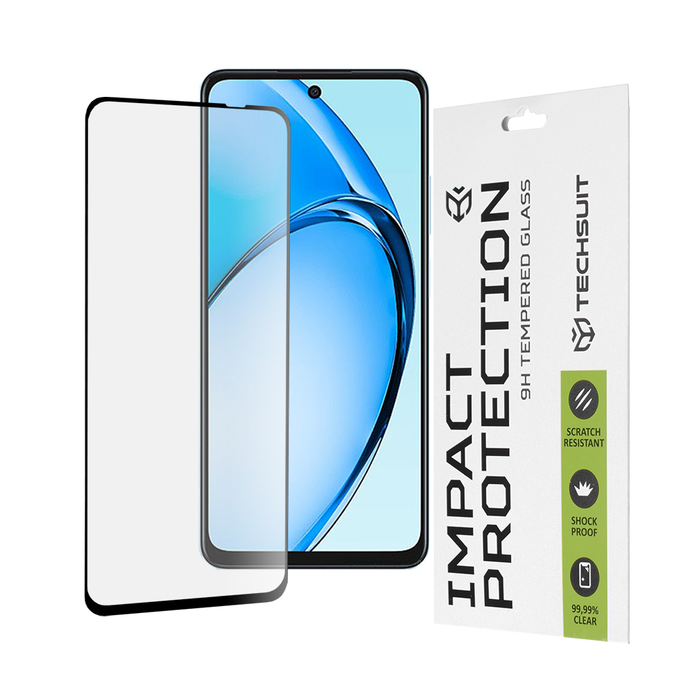Oppo A60 4G - Techsuit 111D Full Cover / Full Glue Glass - Черен