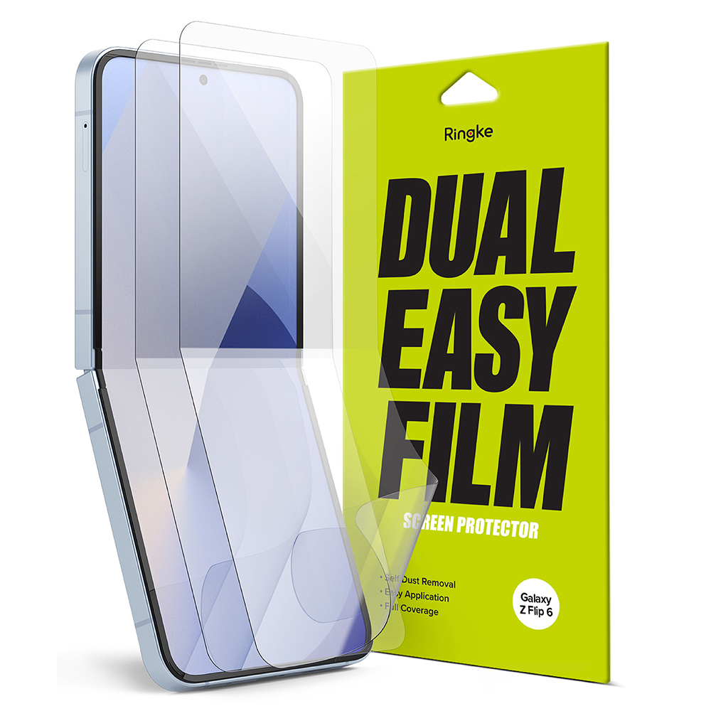 Капак за Samsung Galaxy Z Flip6 / Flip7 FE (комплект 2) - Ringke Dual Easy Full - Прозрачен