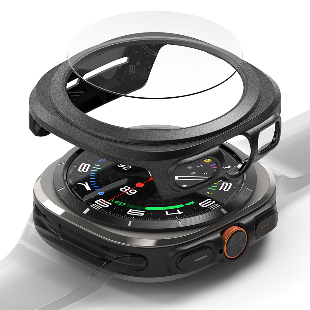 Калъф за Samsung Galaxy Watch Ultra 47mm + калъф - Ringke Slim - Титаниев Черен