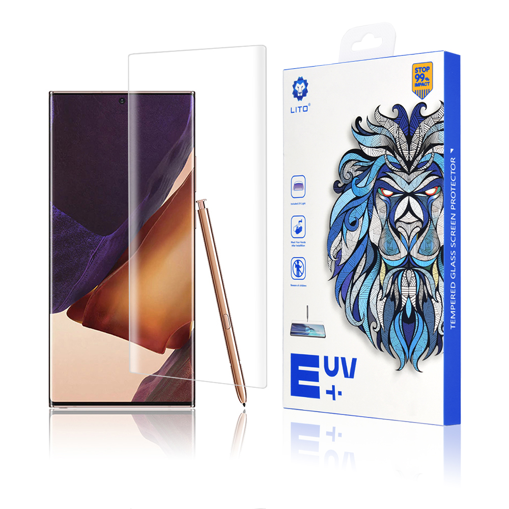 Капак за Samsung Galaxy Note 20 Ultra / Note 20 Ultra 5G - Lito 3D UV Glass - Прозрачен