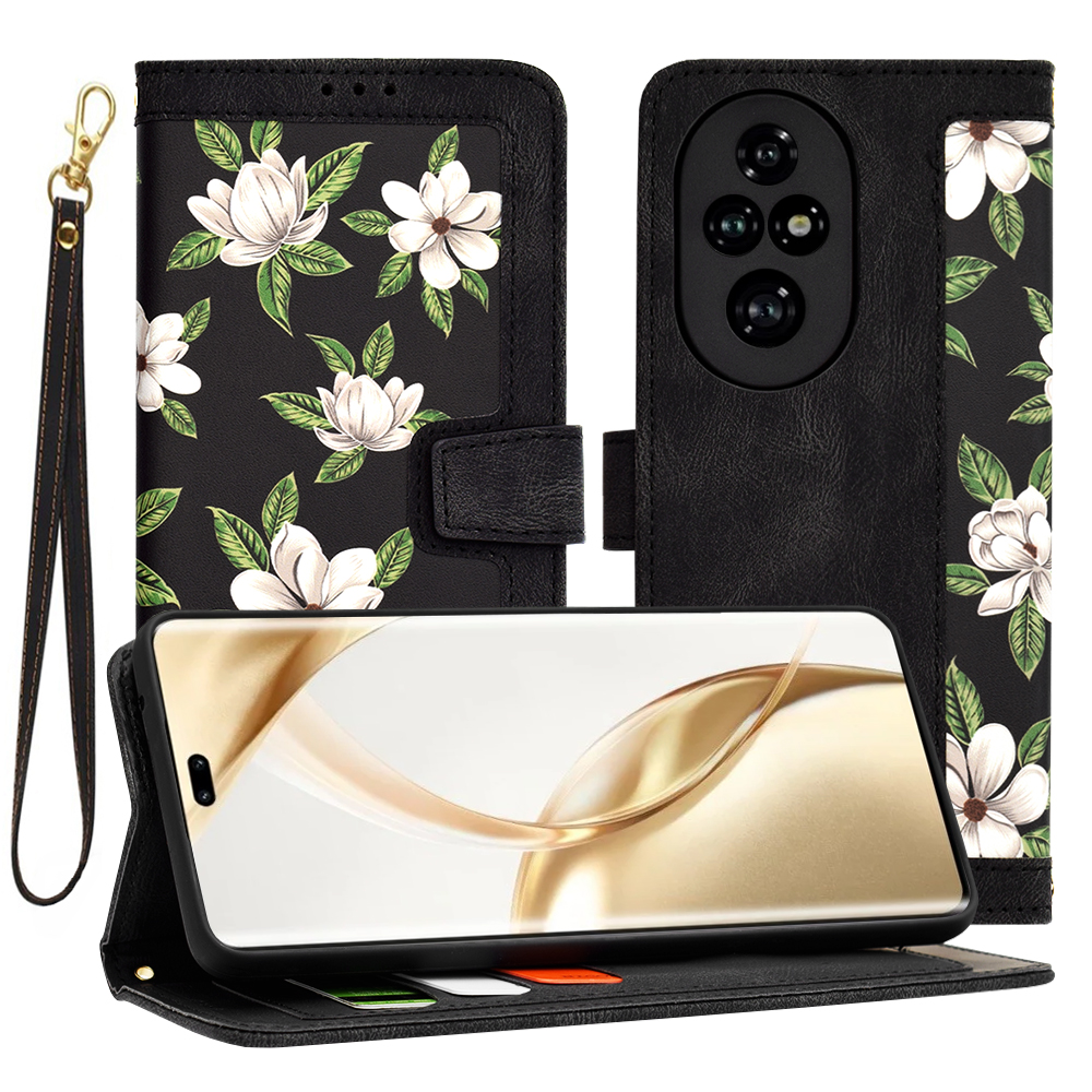 Калъф за Honor 200 Pro - Techsuit FlipCraft - Flowers of the Dawn