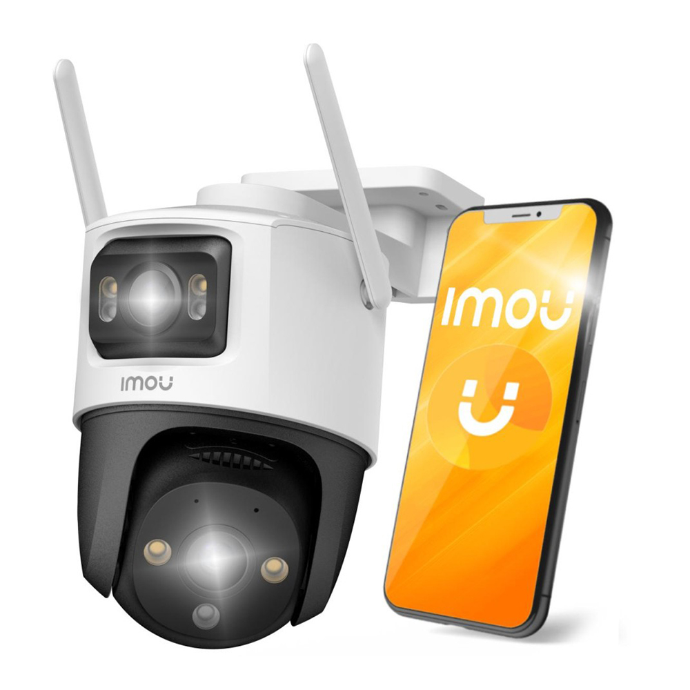 10MP Wi-Fi камера за наблюдение с бързо откриване и известяване - Imou Outdoor Camera Cruiser Dual (IPC-S7XP-10M0WED-0360B) - Бял