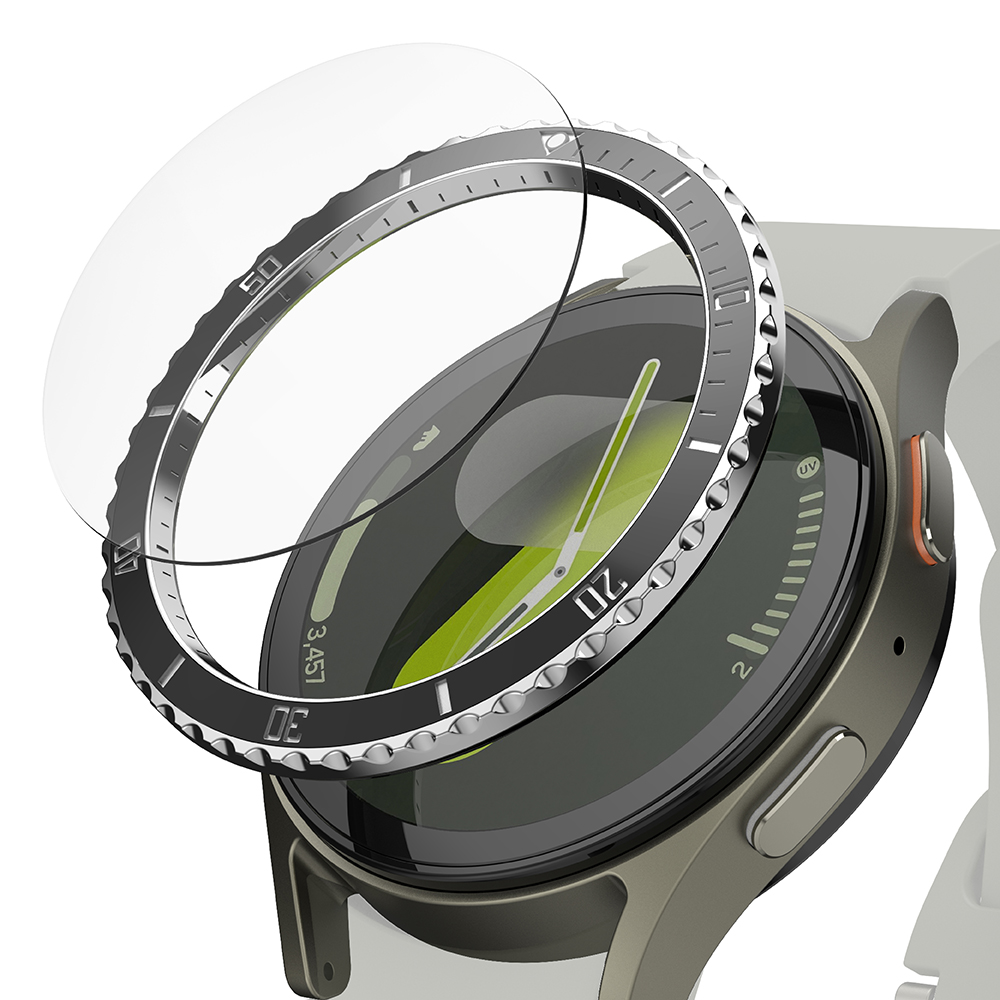 Премиум рамка за Samsung Galaxy Watch7 40mm - Ringke Bezel Styling - Черен Pattern4 (CB-GW7-40-80)