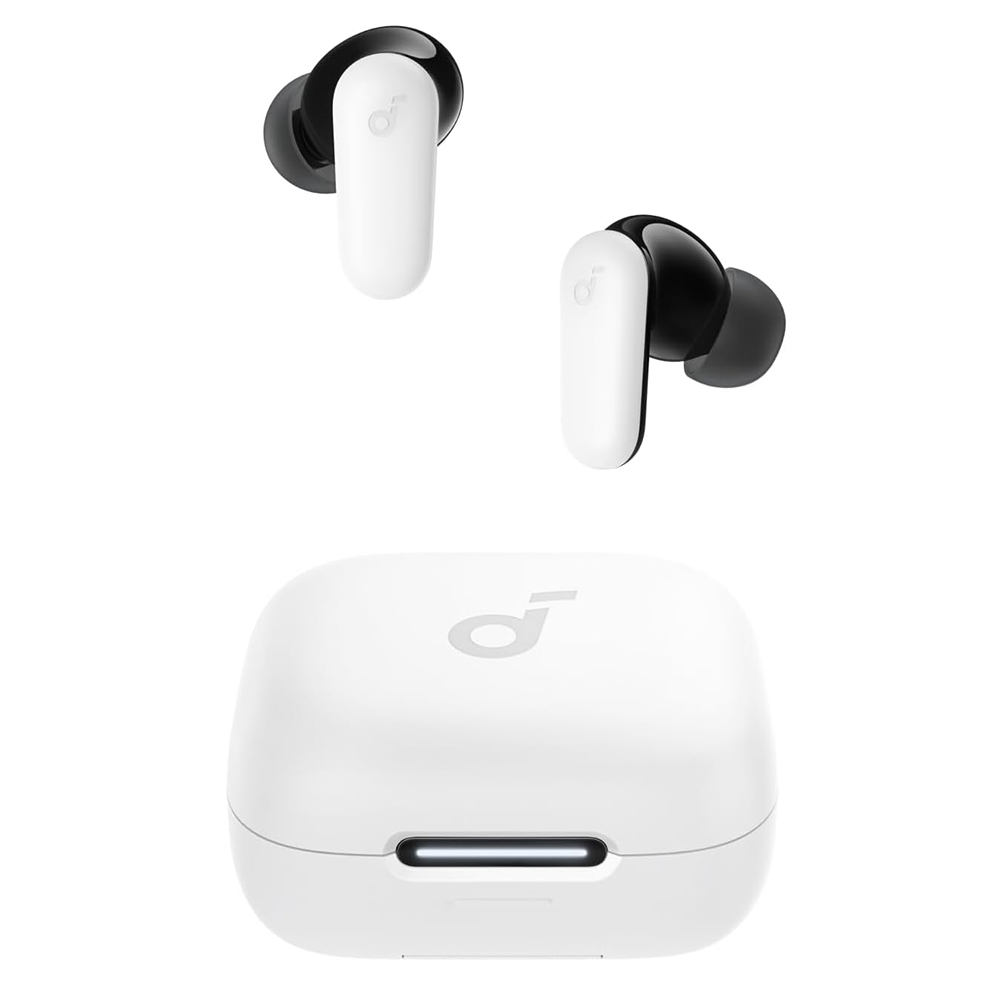 Bluetooth слушалка TWS, шумопотискане, сензорно управление, IP54 - Anker SoundCore P30i (A3959321) - бяла