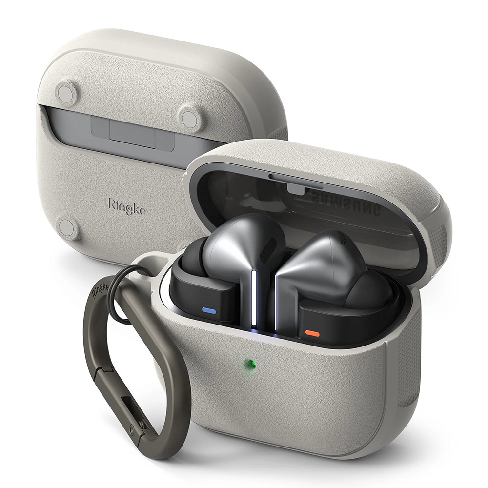 Калъф за Samsung Galaxy Buds 3 / 3 Pro / 3 FE - Ringke Onyx Magnetic - Warm Сив