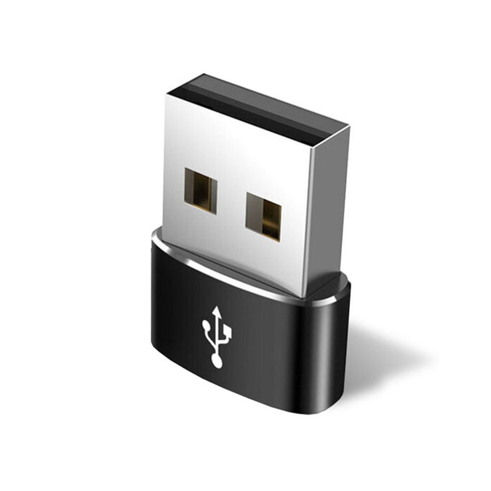Type-C към USB адаптер, 3A - Techsuit адаптер - Черен