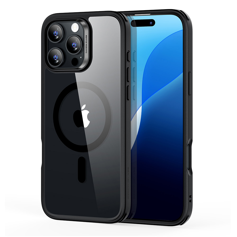 Калъф за iPhone 16 Pro - ESR Classic Hybrid HaloLock - Прозрачен Черен