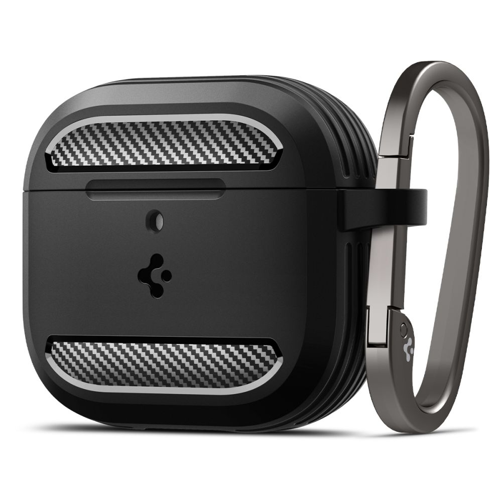 Калъф за Apple AirPods 4 - Spigen Rugged Armor (ACS08642) - Черен мат