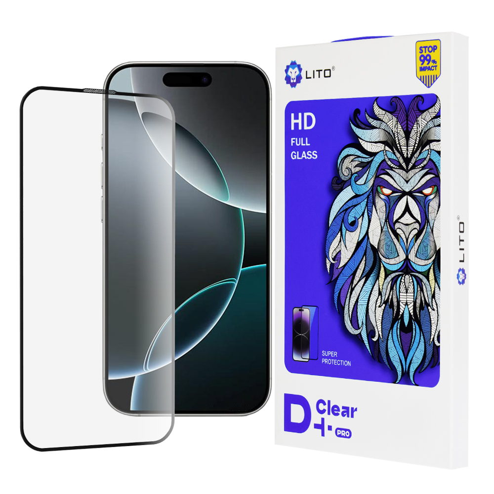 Калъф за iPhone 16 Pro - Lito D+ Pro Прозрачен - Черен