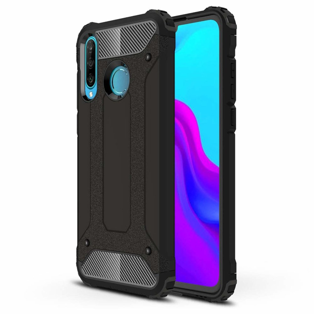 Калъф за Huawei P30 lite / P30 lite New Edition - Techsuit Hybrid Armor - Черен