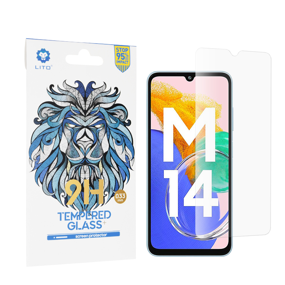 Капак за Samsung Galaxy M14 - Lito 2.5D Classic Glass - Прозрачен
