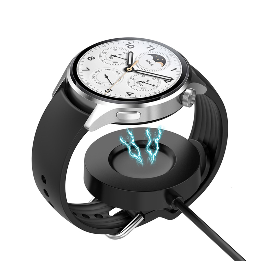 Безжично зарядно за Xiaomi Watch S1 Pro, USB, 4W - Techsuit (TXC6) - Черно