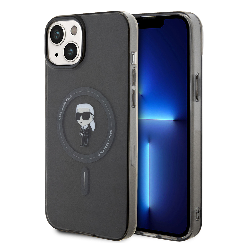 Калъф за iPhone 15 Plus - Karl Lagerfeld IML MagSafe (KLHMP15MHMHFCKKNOK) - Ikonik