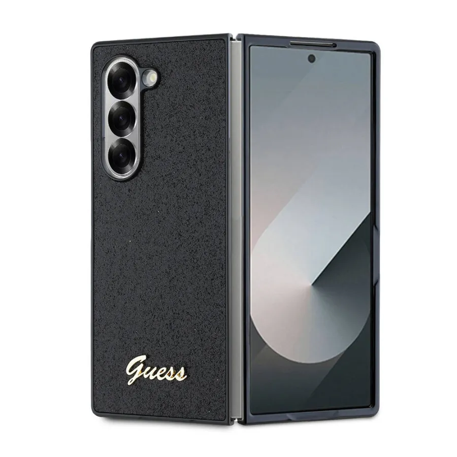 Чанта за Samsung Galaxy Z Fold6 - Guess Glitter Script (GUHCZFD6HGGSHK) - Черна