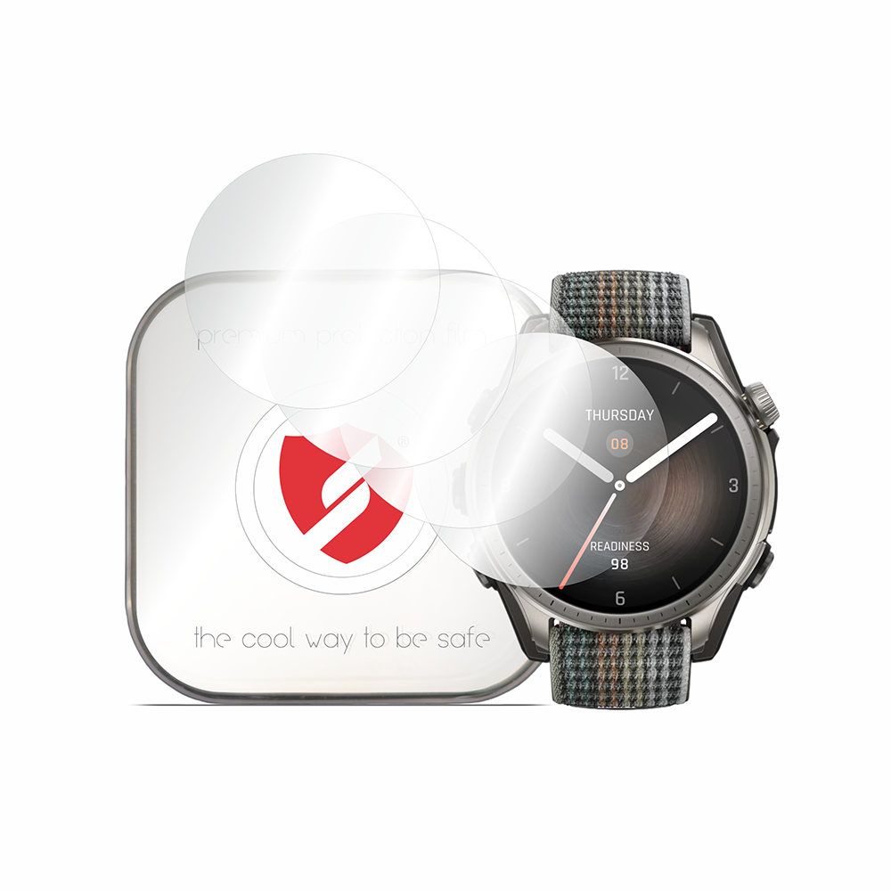 [4x Pack] Amazfit Balance Premium Regenerable Premium Resilience - Smart Protection Classic - Прозрачен