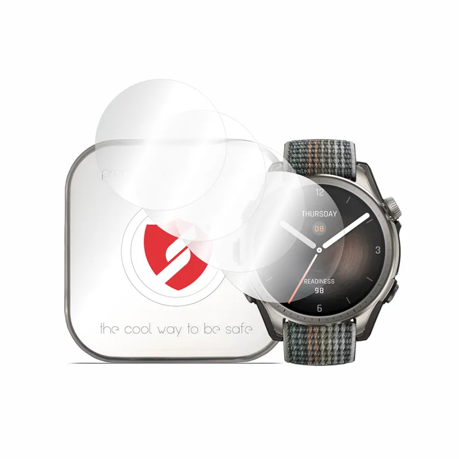 [4x Pack] Amazfit Balance Premium Regenerable Premium Resilience - Smart Protection Classic - Прозрачен