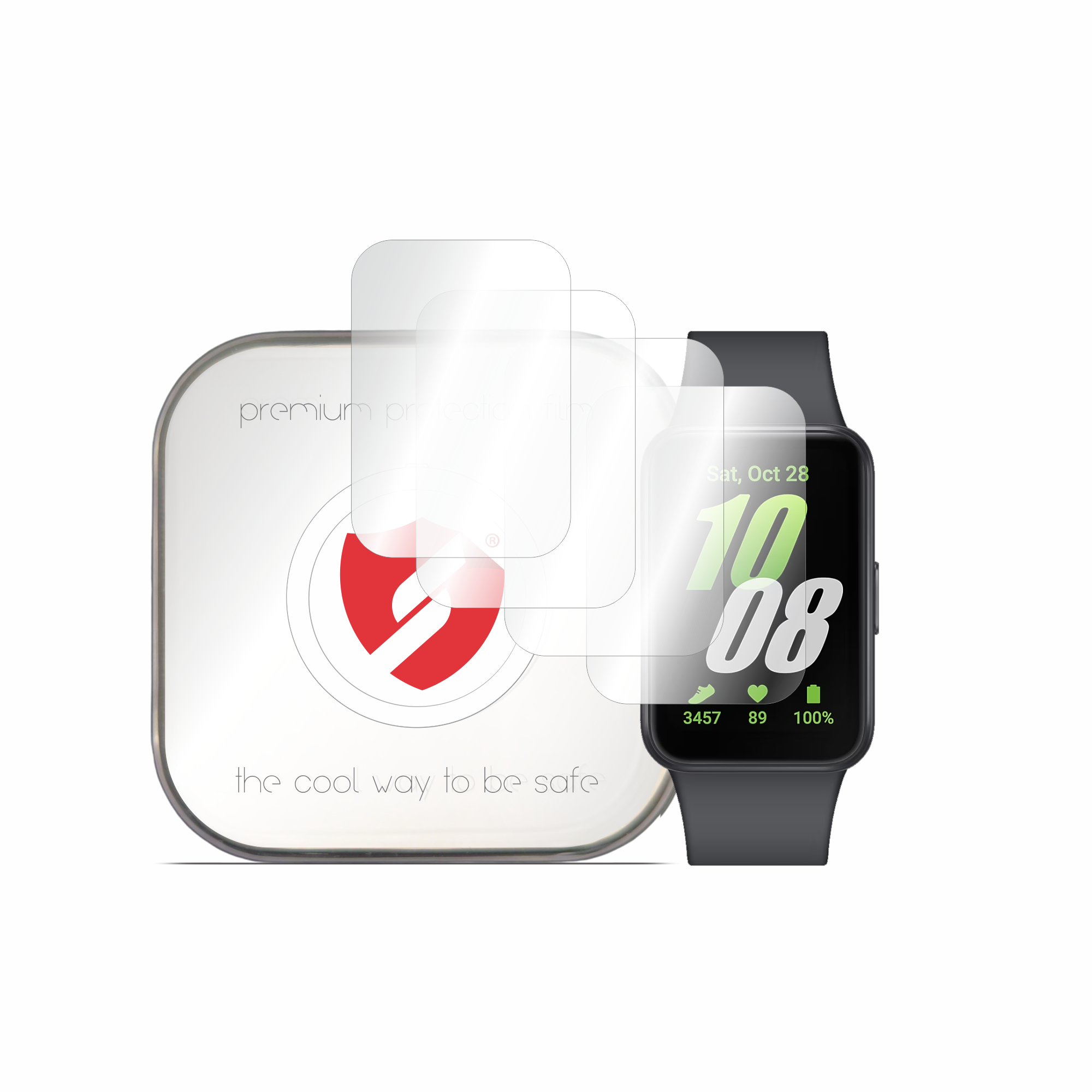 [4x Pack] Samsung Galaxy Fit3 - Smart Protection Classic - Прозрачен