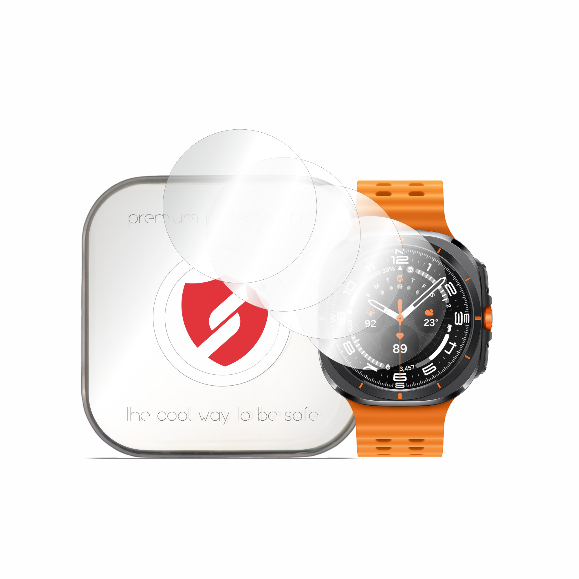 [4x Pack] Samsung Galaxy Watch Ultra 47mm / Watch Ultra 2 - Smart Protection Classic - Прозрачен