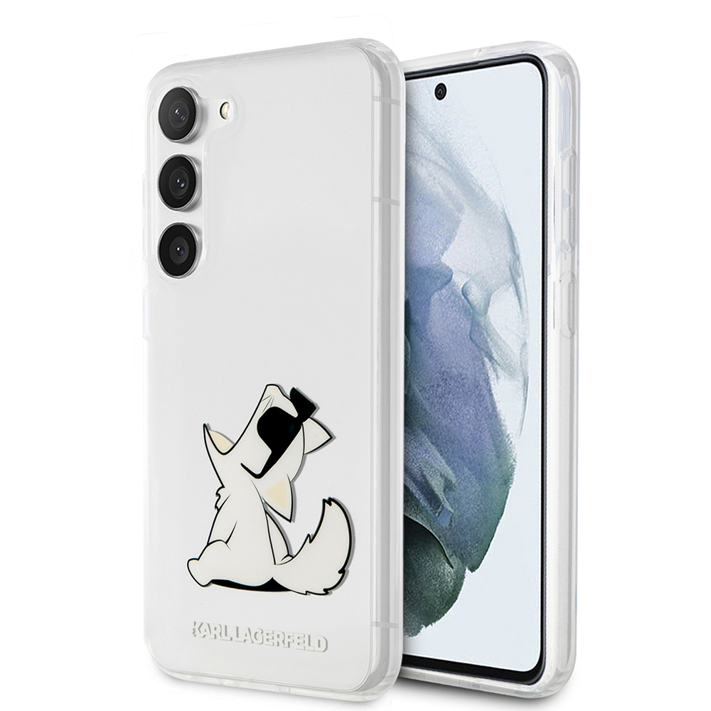 Калъф за Samsung Galaxy S23 Plus - Karl Lagerfeld Hardcase Прозрачен (KLHCHCS23MCFNRC) - Choupette Fun