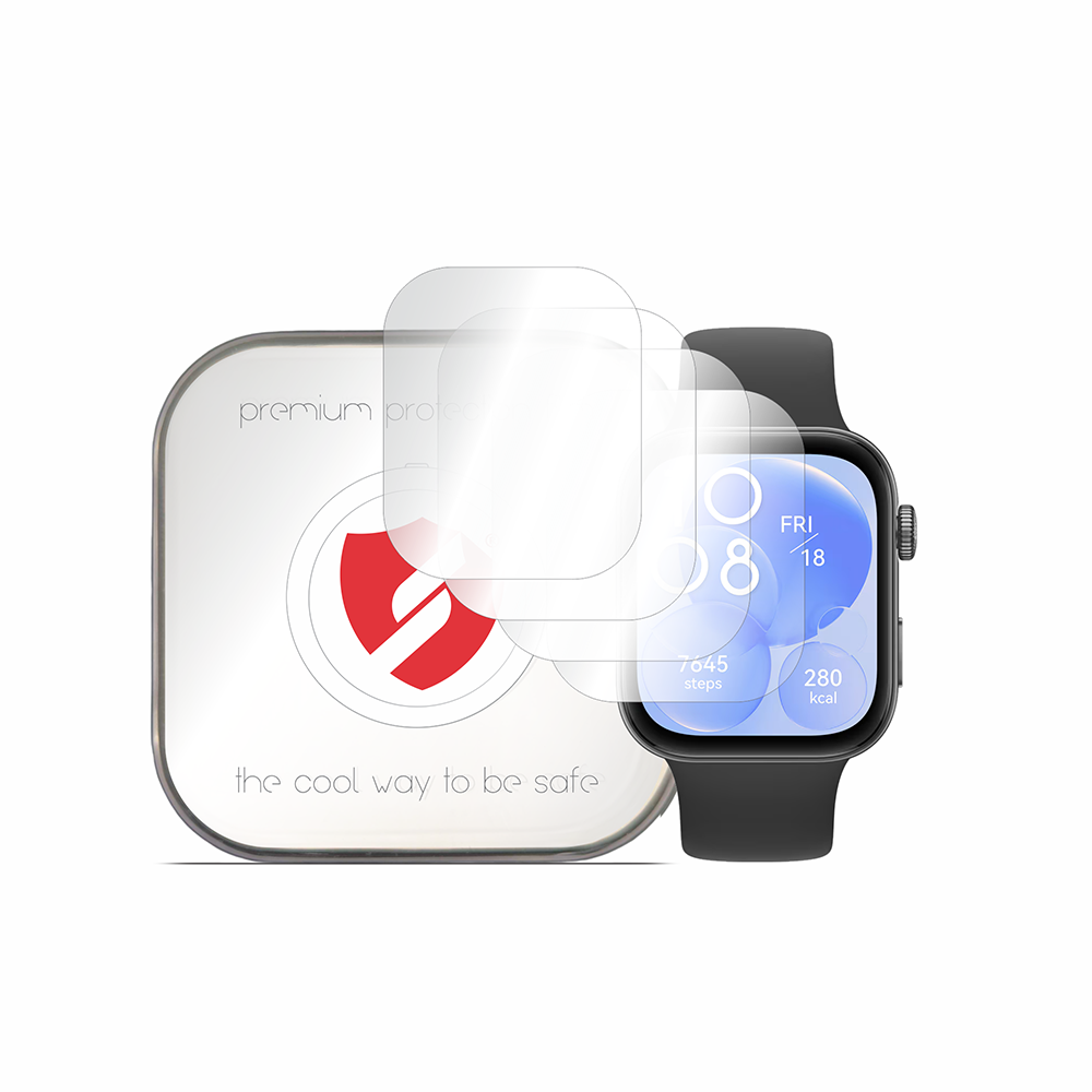 [4x Pack] Huawei Watch Fit 3 - Smart Protection Classic - Прозрачен
