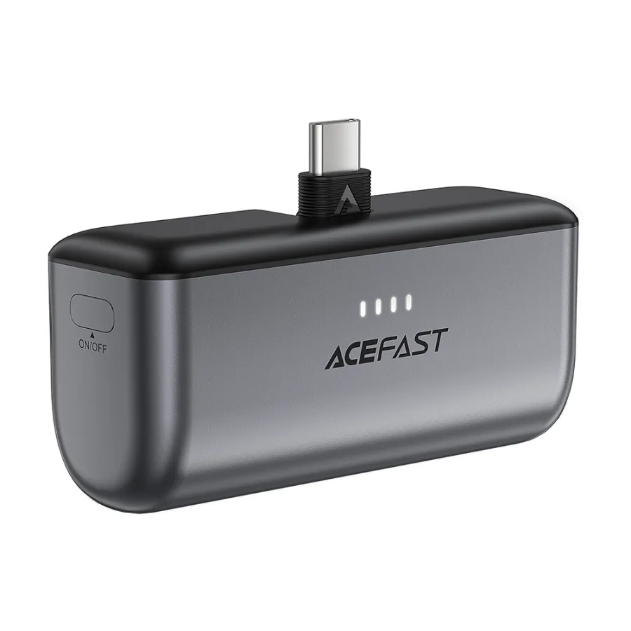 Външна батерия 2x Type-C, PD20W, 5000mAh, LED индикатор - Acefast (M9-5000) - Черен