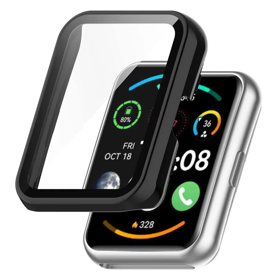 Калъф за Huawei Watch Fit 2 + калъф - Techsuit Defense360 Pro - Черен