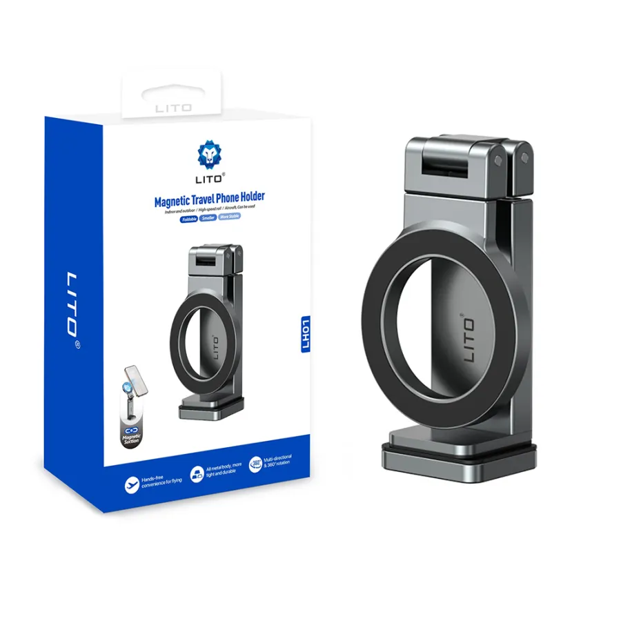 Магнитен сгъваем държач - Lito (LH01) - Сив