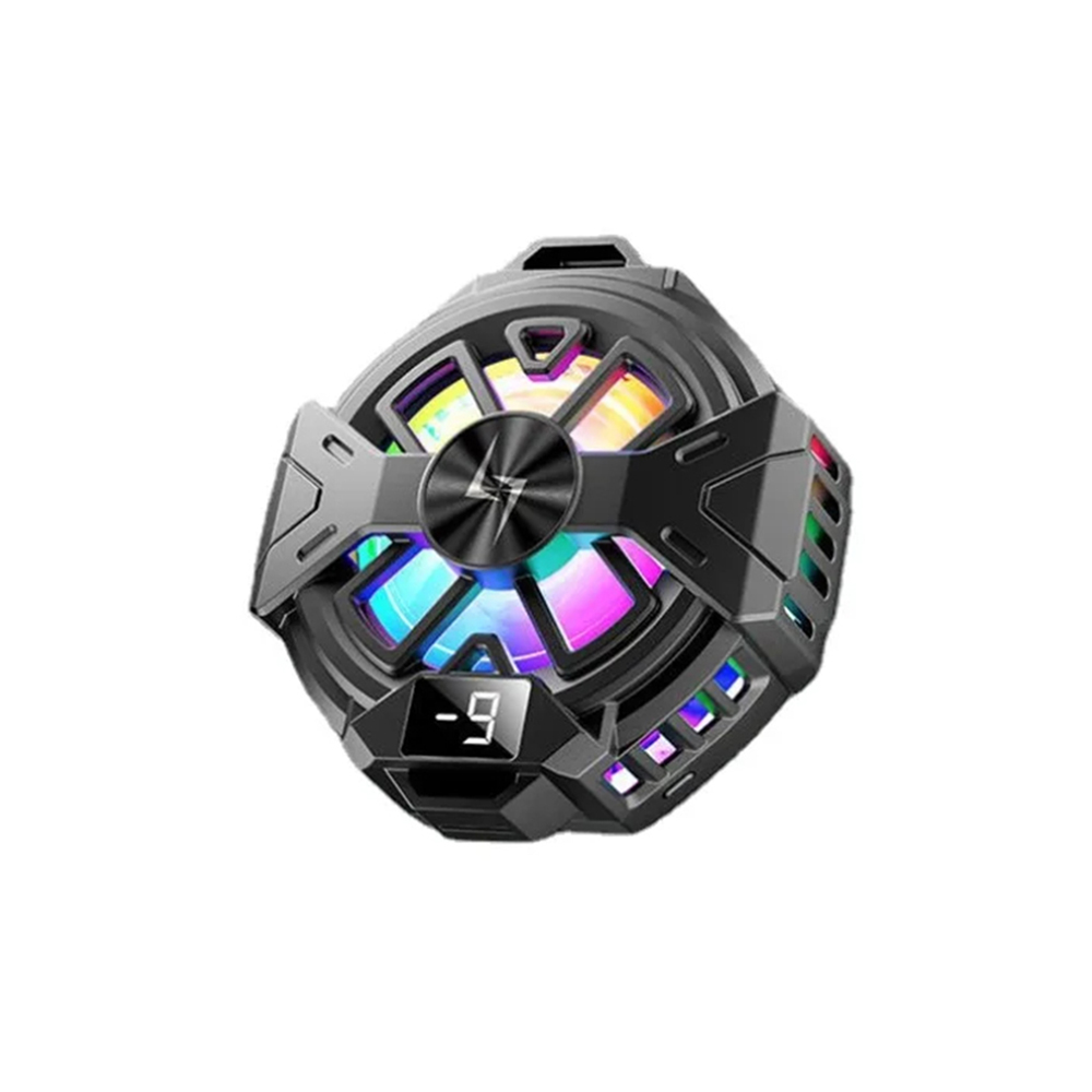 Вентилатор за телефон, RGB - Techsuit (P60) - Черен