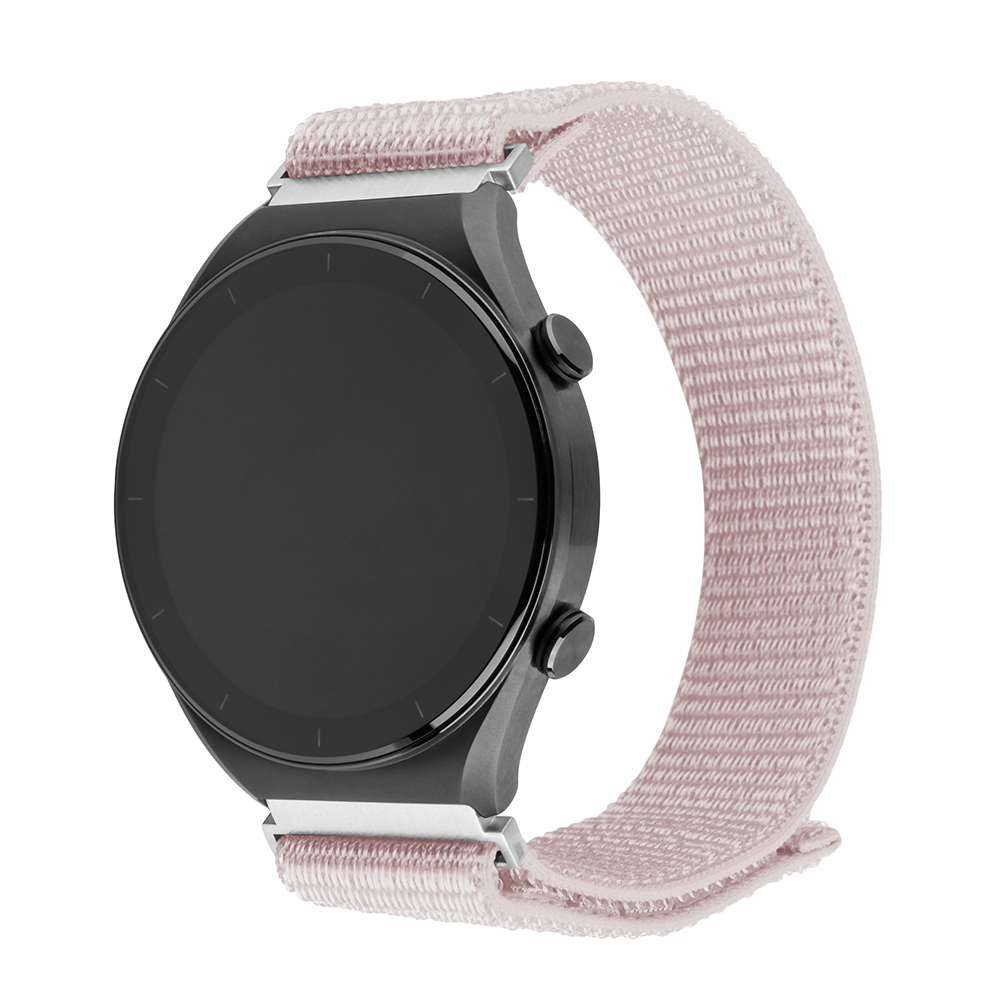 Каишка за Huawei Watch GT 2 (46 мм)/GT 2 Pro/GT 3 Pro (46 мм)/Ultimate, Xiaomi Watch S1 - Фиксирана найлонова спортна каишка - розово злато
