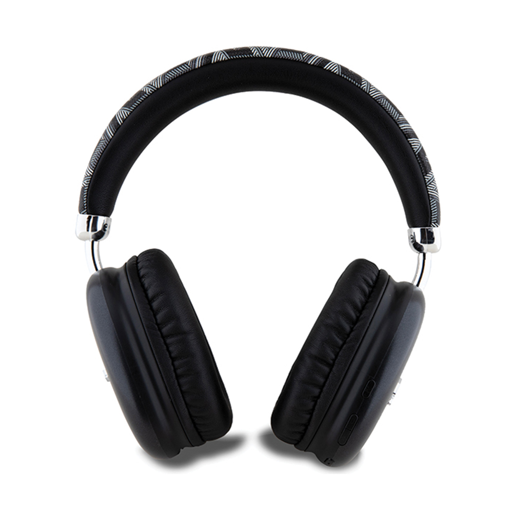 Bluetooth слушалка Over-ear, 400mAh - Guess GCUBE Metallic Script Logo (GUBHK1GCTCSK) - черна
