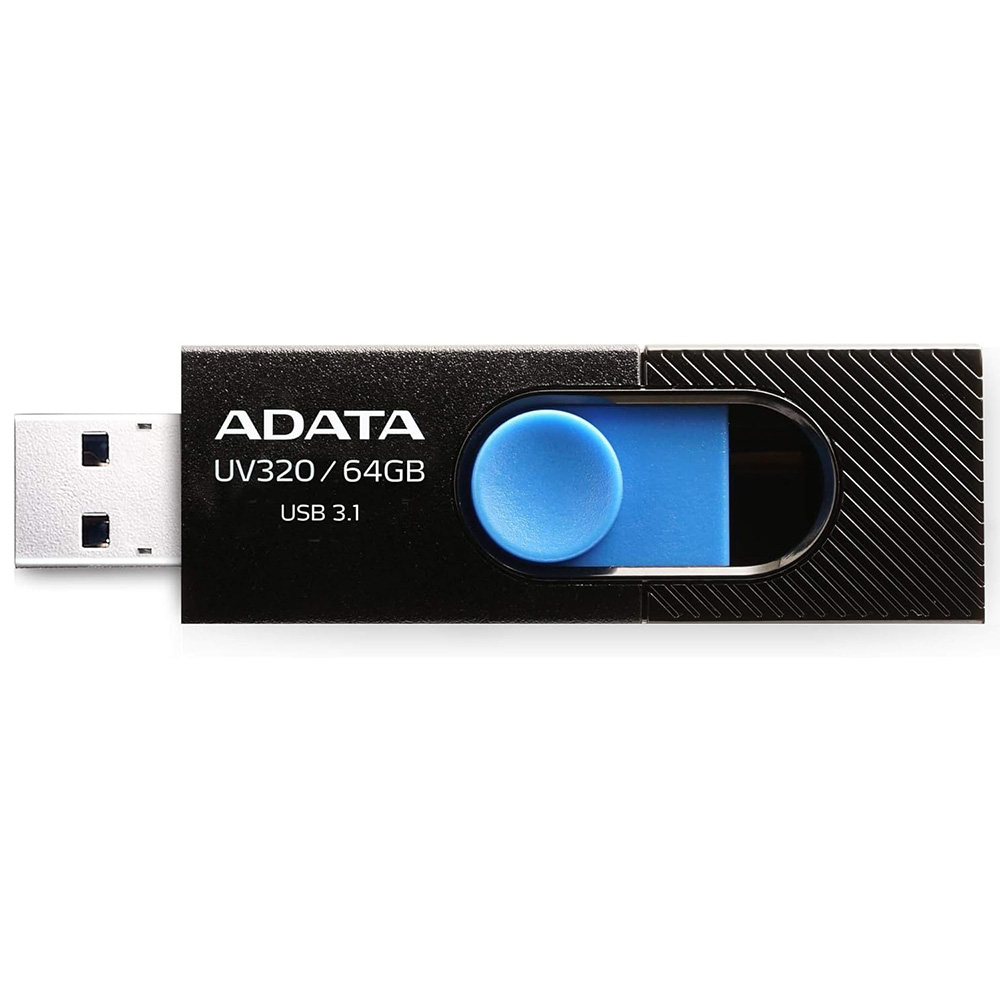 Memory Stick 64GB - Adata (AUV320-64G-RBKBL) - черен / син