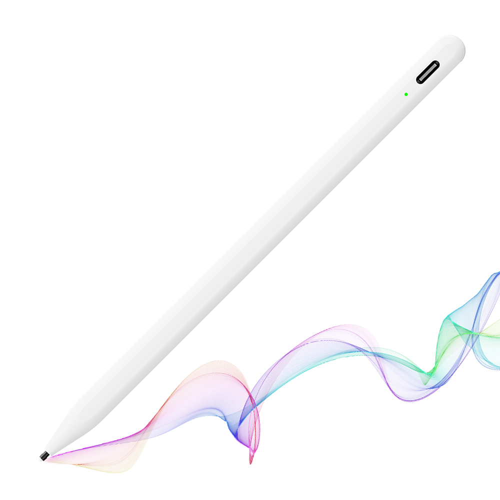 Стилус за таблет, Bluetooth, Type-C, 130mAh, 5V, 0.2A - Techsuit (A580S) - Бял