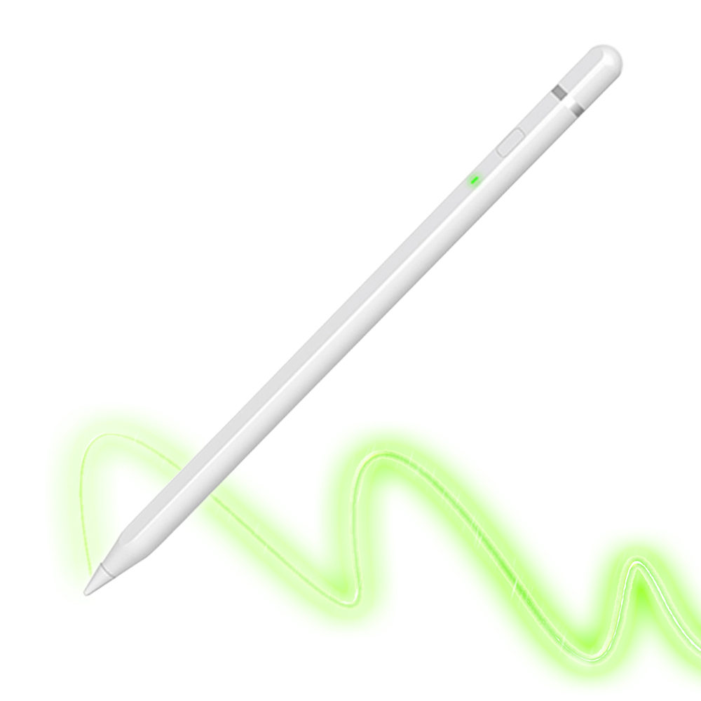 Стилус писалка за таблет, Bluetooth, Type-C, 125mAh, отхвърляне на дланта, сензор за натиск при накланяне - Techsuit (AP01 Pro) - Бял