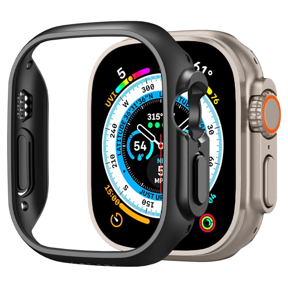 Калъф за Apple Watch Ultra / Ultra 2 / Ultra 3 - Spigen Thin Fit (ACS05458) - Черен