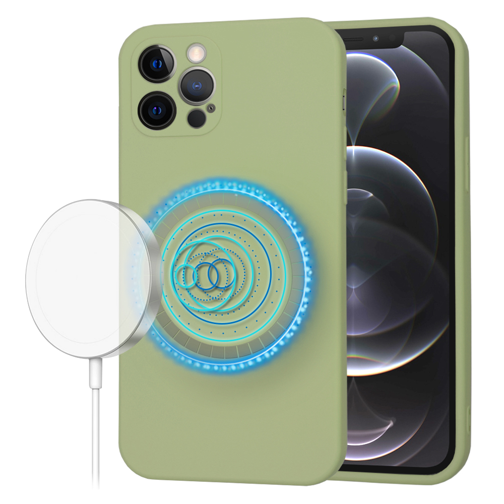 Калъф за iPhone 12 Pro - Techsuit SoftFlex MagSafe - Matcha