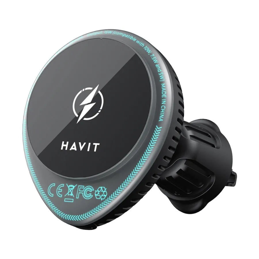 15W поставка за безжично зареждане - Havit (W3036) - Черна