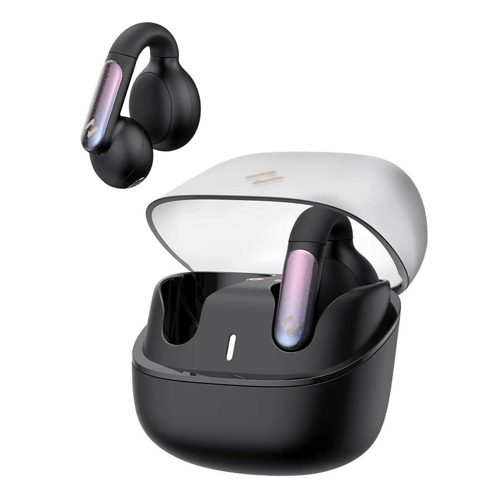 Безжични слушалки с щипка с отворено ухо, Bluetooth 5.3, TWS, USB-C, 400mAh - Havit (TW980) - черни