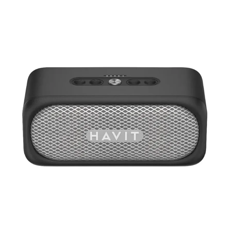 Bluetooth 5.3 безжичен преносим високоговорител, TWS, TF, AUX, Hands-Free Call, IPX7, 2000mAh - Havit (SK905BT) - Черен