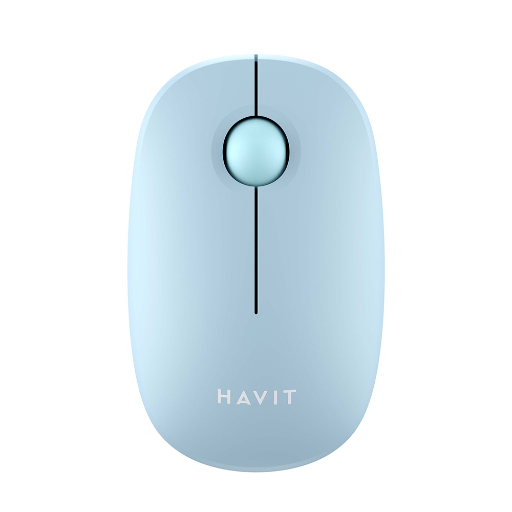 Мишка Fara Fir 2.4GHz, 1600 DPI, ABS, PC-Havit (MS57GT) - светло син