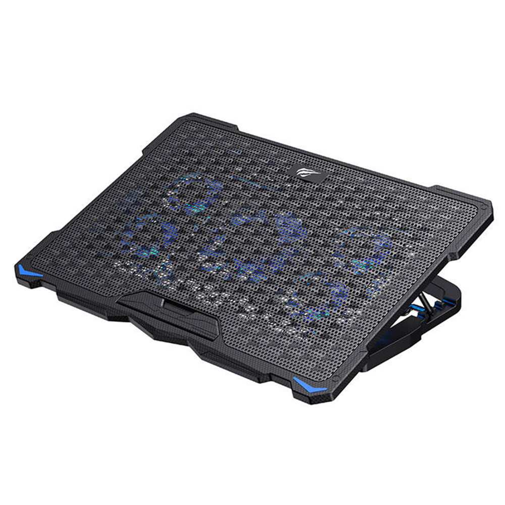 Охлаждаща стойка 1200 - 2400rpm, USB, 17" - Havit (F2076) - - - Черен