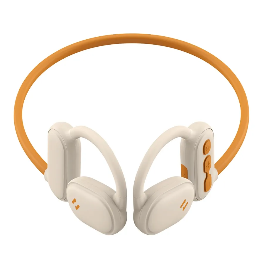 Bluetooth 5.3, Type-C, 110mAh, IPX5, AI Call Noise Cancellation - Havit Freego Pro (E553BT) - Бежов
