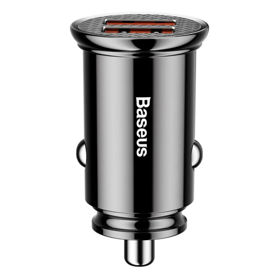 Зарядно за кола 2x USB 2x USB 5A, QC 3.0 - Baseus Circular (CCALL-YD01) - Черно