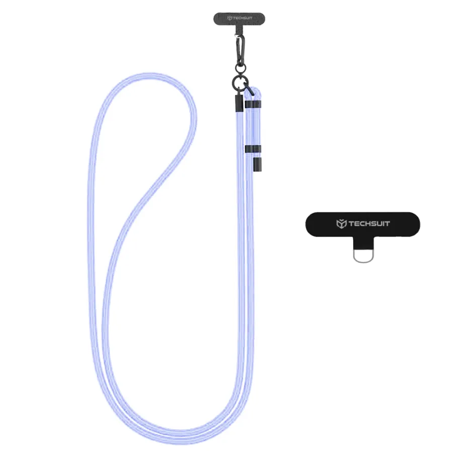 Връзка за телефон - Techsuit Rope Crossbody Strap (RCS1-32) - Lavender Whisper