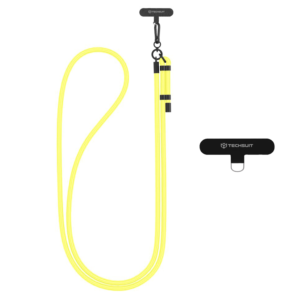 Snur pentru Telefon - Techsuit Rope Crossbody Strap (RCS1-31) - Bright Limoncello
